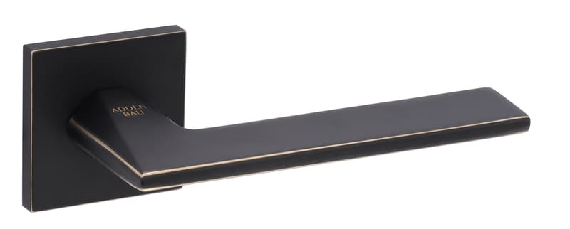 Дверные ручки BINARY Q572 BLACK / GOLD RIM