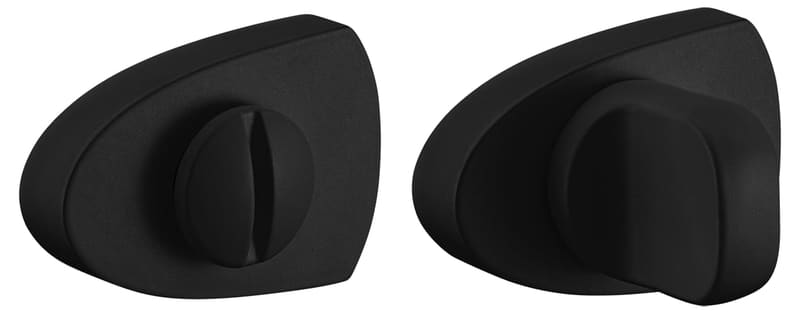 Дверные ручки LUX-WC-UN NERO-ST