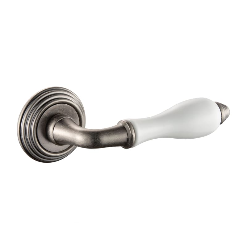 Дверные ручки PORCELLANA V214 AGED SILVER
