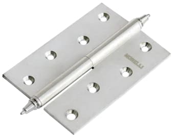 Петля латунная разъёмная с короной, толщина 3 мм MB 100X70X3 SN L C