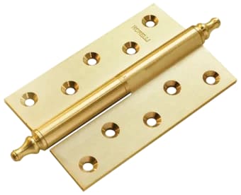 Петля латунная разъёмная с короной, толщина 3,5мм MB 120X80X3.5 SG R C