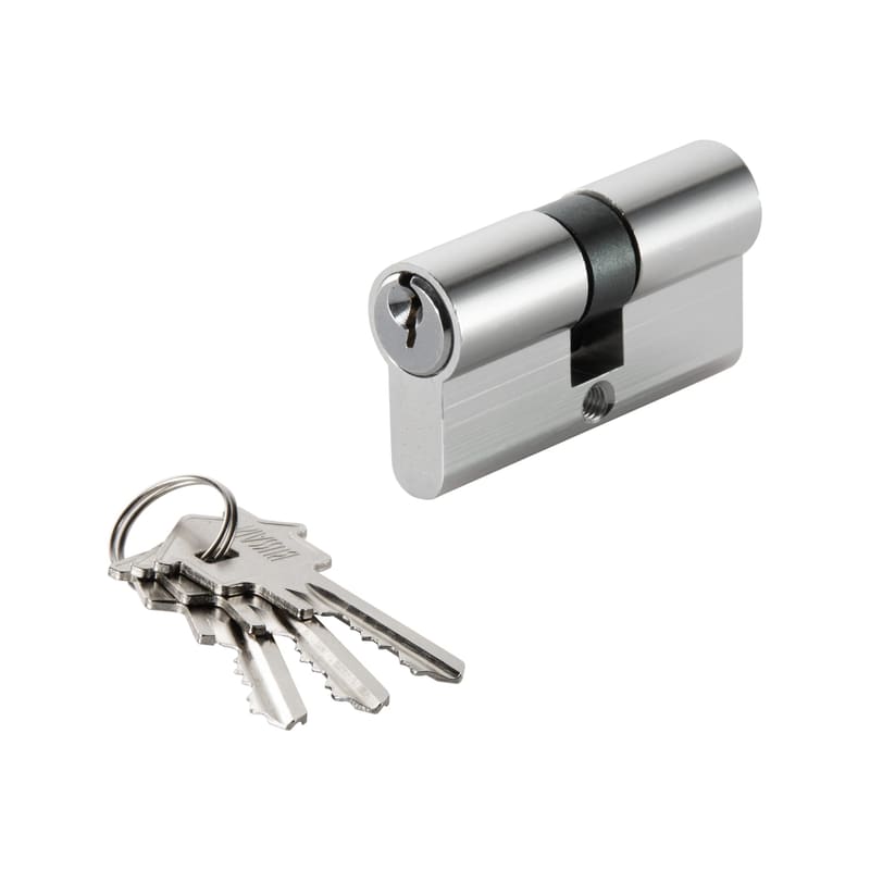 Цилиндр ключ-ключ CYL 3-60 CHROME