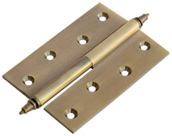 Петля латунная разъёмная с короной, толщина 3 мм MB 100X70X3 AB R C